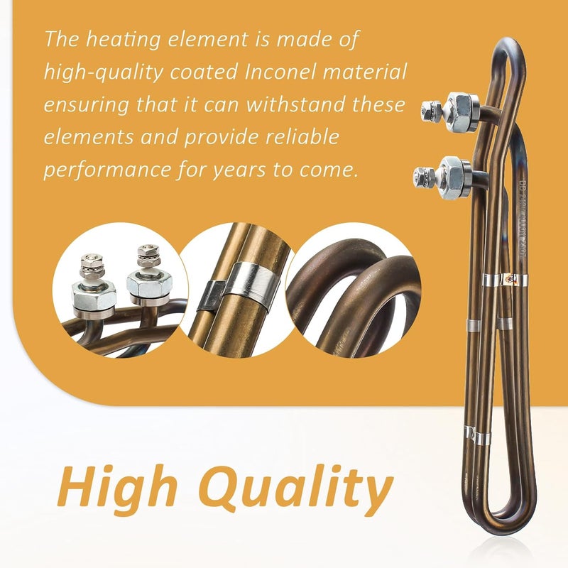 ArrogantF 4.0KW 240V Univeral Heater Element Replacement for Balboa Spa Heater Element 4.0 KW 58104 or Flo-Thru Hot Tub Spas Electric Heaters (10 inch) - Image 3